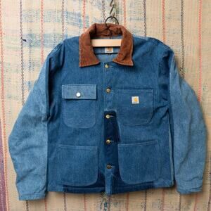 Upcycled carhartt chore jacket reconstructed